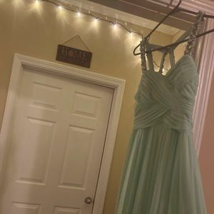 Jodi Kristopher mint green prom dress - size 5